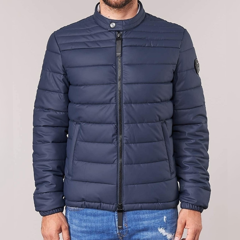NEW GUESS Regular Fit Navy Blue Jacket SZ L